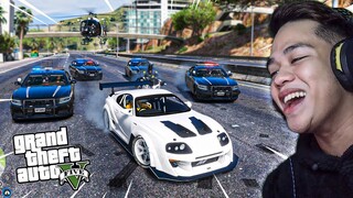 Turbo SUPRA vs 5 Fastest POLICE Cars!! *EXTREME CHASE* | GTA 5