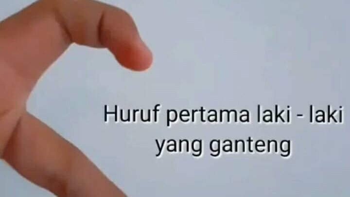 Huruf pertama laki-laki yang ganteng