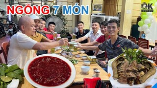 NGỖNG 7 MÓN - QUÁN BIA HƠI TRONG NGÕ CỤT - ĐÃ ĐỜI BIA HƠI NGÀY NÓNG CÙNG ANH EM