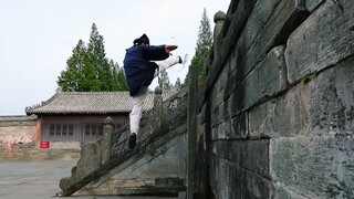 [Wudang Lightness Skill] Master Chen Shixing Reveals the Real Height of the Four-Legged Bottle Pick
