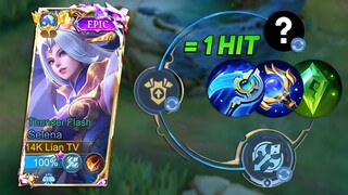 TOP SUPREME SELENA 90% WINRATE SECRET BUILD TRICK TUTORIAL 2024!! (best build one shot)