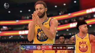 NBA 2K21 Next Gen Gameplay | WARRIORS vs. HAWKS | 2021 NBA Season | Ultra Modded Showcase