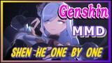 [Genshin  MMD] Shen He,One by one