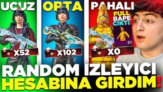 (OHA!) 0 DESTANSI HESAPTAN FULL BAPE ÇIKTI! UCUZ ORTA PAHALI İZLEYİCİ HESABI! PUBG Mobile