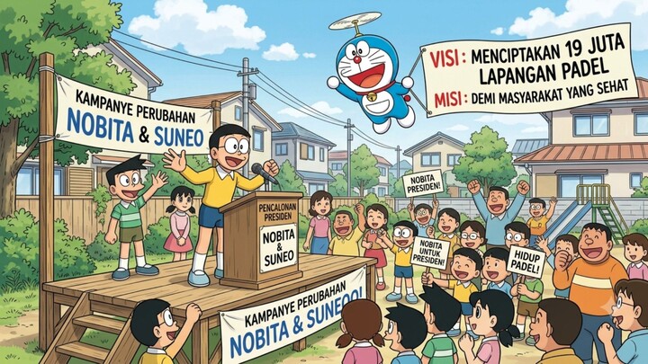 [Parodi] Doraemon - 19 Juta Lapangan Padel