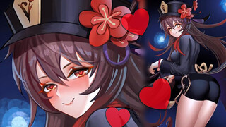 Lukisan Hutao yang seksi dari game Genshin Impact