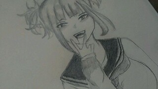 menggambar toga himiko tanpa sketsa?!!!