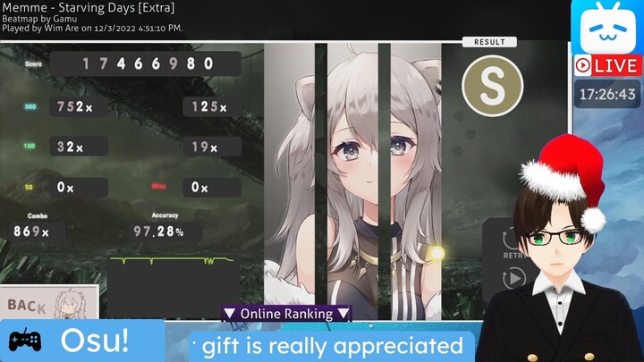 【Osu!Replay】 Memme - Starving Days