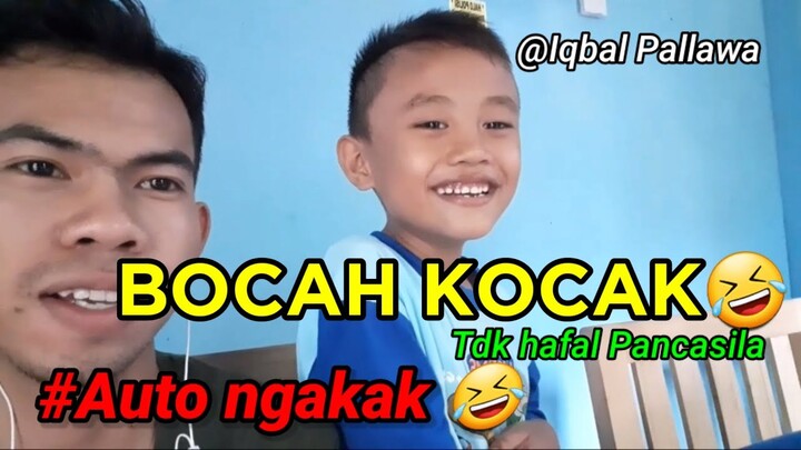 NGAKAK LUCU BOCAH KORSLET TDK HAFAL PANCASILA || VERSI IQBAL PALLAWA
