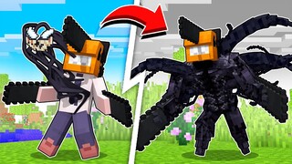 VENOM possuiu o CHAINSAW MAN no Minecraft