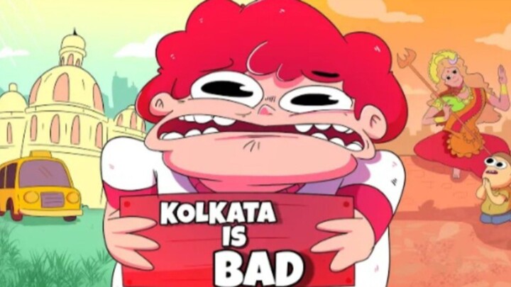 Kolkata is bad 😂 (Full HD) Comedy Anime cartoon version