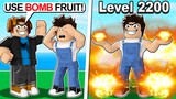 FANS CHALLANGED ME TO GET MAX LEVEL WITH THE BOMB FRUIT!