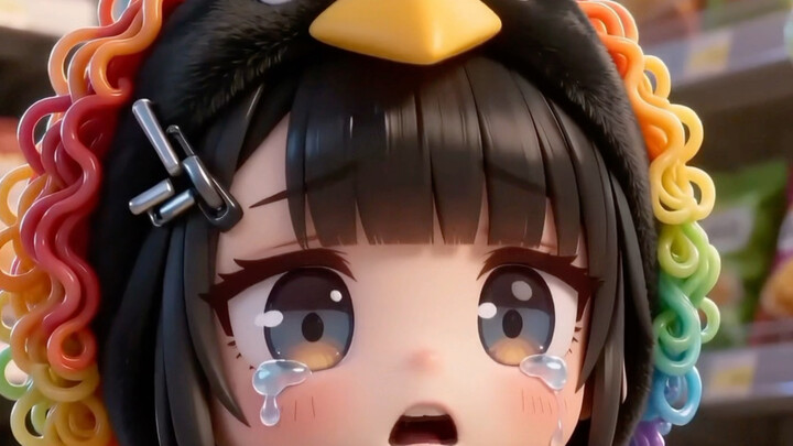 Noodle Little Princess vs. Little Penguin in a dance-off #Anime #SoCuteAndAdorable #AnimeGirl #Kawai