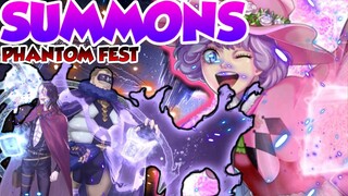 PHANTOM FEST SUMMONS!!! INSANELY LUCKY! PF SUMMONS, OVERVIEW AND MORE - Black Clover Phantom Knights