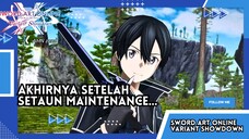 Akhirnya Re-Release Setelah Maintenance SeAbad .. | Sword art Online Variant Showdown Gameplay