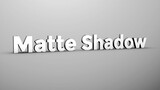 Create shadow in Element 3D using Matte Shadow Plane