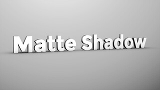 Create shadow in Element 3D using Matte Shadow Plane