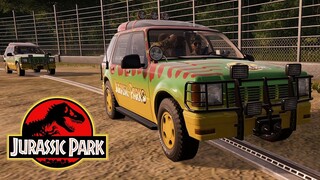 Jurassic Park 1993 Rebuilt! T-Rex & Raptors Breaking Out Again! (4K 60FPS)
