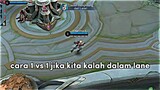 cara menang 1 vs 1 di gold lane