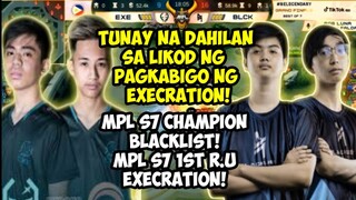 EXECRATION NABIGO KUHANIN ANG KAMPEONATO TUNAY NA DAHILAN | CONGRATS BLACKLIST.