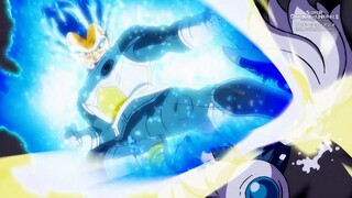 ベジータがカミオレンのフュージョンパワーを一撃で倒す