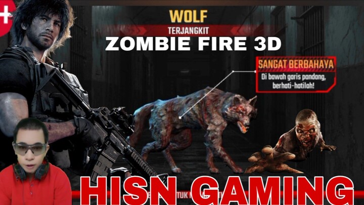 game zombie fire 3D,  zombie  wolf menyerang