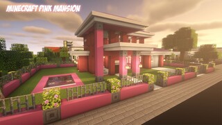 Minecraft pink mansion  - Tutorial