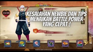 KESALAHAN NEWBIE DAN TIPS NEWBIE UP BATTLE POWER PALING BESAR AUTO 1,4 M  - BLADE OF PILLAR