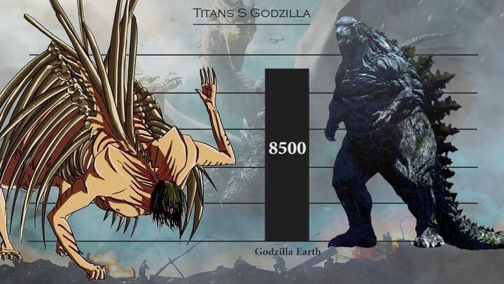 Attack on Titan vs Godzilla - Power Comparison 2020 @Mitsoki.