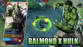 BALMOND SKIN SCRIPT AS HULK AVENGERS - MOBILE LEGENDS