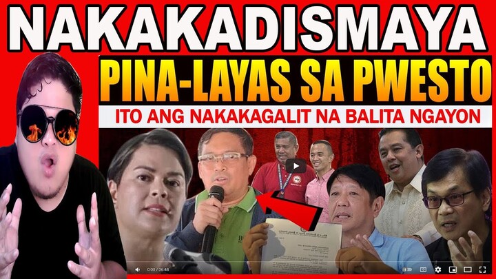 KAKAPASOK LANG Lagot VP Sara PUMALAG Governor Jubahib Inalis Sec Abalos Pumirma Pres Marcos Duterte