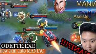 Odette EXE | Playing 2nd account on EPIC is like HELL | Funny Gameplay Mobile Legends