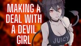 {ASMR Roleplay} Making A Deal With A Devil Girl