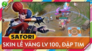 Onmyoji Arena | Review skin lễ thưởng vàng level 100 của Satori, bắn tim thần chưởng