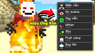 Minecraft nhưng Nhận Sát Thương = Hiệu Ứng Xấu