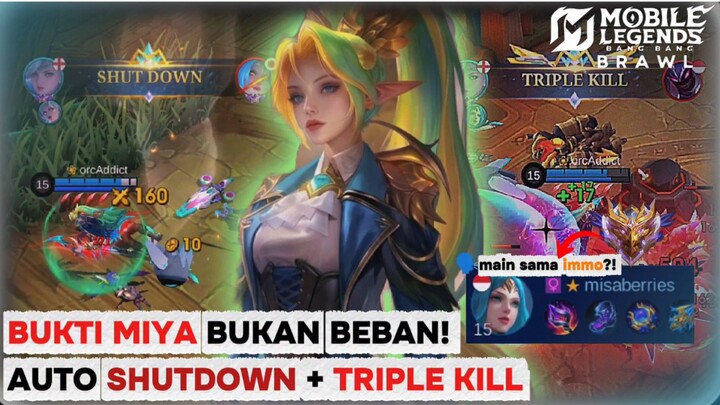 MIYA BRAWL di Lobi Immortal BEBAN? 🤔 Ini Bukti Nyata SHUTDOWN + TRIPLE KILL! 🔥