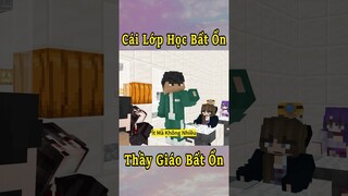 Cái Lớp Học Bất Ổn Nhất Minecraft Có Cả Anh Đen Xì Xì 🤣 #shorts