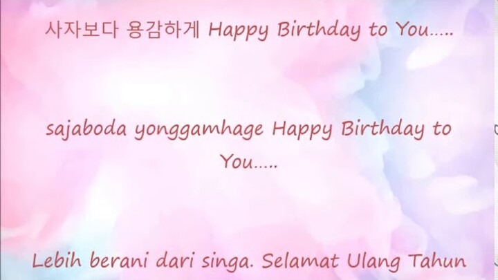 Happy Birthday Korean Versi ( Saengilchughahamnida)
