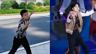 浅同步一下，能及格么#王一博 #王一博上影节舞蹈翻跳挑战