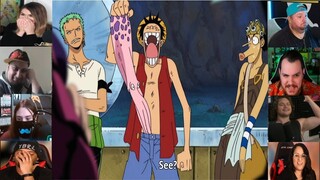 Funny Moment Octopus in Luffy Pants G-8 Arc!! One Piece Reaction Mashup Episode 206
