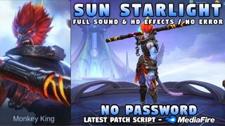 Sun Simian Curse Starlight Skin Script No Password | Full Sound & Full Effects | Mobile Legends