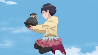 Himawari Saves Shukaka, Himawari And Boruto Moments, Himawari And Shukaku Moments, Himawari Moments