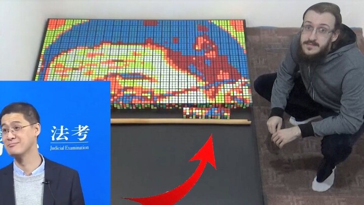 Foreign "Zhang San" is on the run? Teacher Luo Xiang’s super large Rubik’s Cube puzzle! 【MrPuzzle】