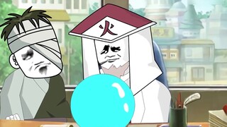 I kicked open the door to the Hokage's office, but the Sandaime old man advised me to be kind, "But 