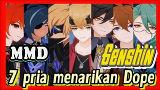 [Genshin, MMD] 7 pria menarikan "Dope"