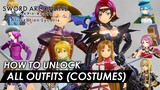 Sword Art Online: Alicization Lycoris - HOW TO UNLOCK ALL COSTUMES / OUTFITS IN THE GAME (GUIDE)