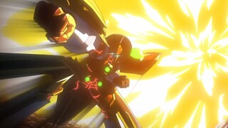 Yuki, season 6, drives a robot with a bamboo duel.