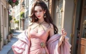 Model cantik AI, nona muda