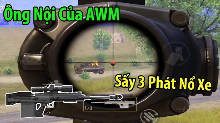 Ông Nội Của AWM - Lynx AMR Sấy 3 Phát Nổ Xe | PUBG Mobile