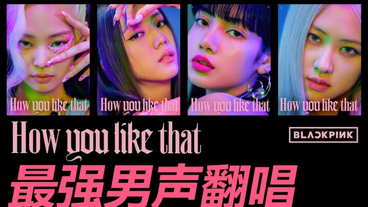 [30 Covers] HOW YOU LIKE THAT / BLACKPINK / Male Vocal Cover! The strongest, fastest, highest-qualit